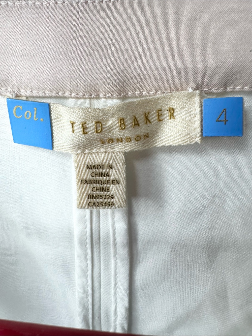 Ted baker White Wrap-Style Short Sleeve Dress- preloved-4 - Picture 14 of 16